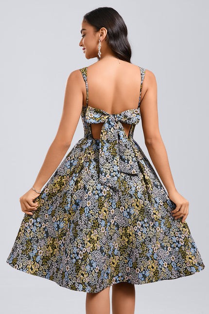 Robe Pastel Fleurie Blanche Et Lavande - gallery 3
