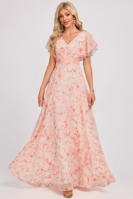 Robe Pastel Rose Demoiselle D'Honneur Élégante - gallery 3