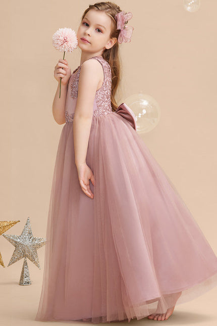 Robe Pastel Rose Demoiselle D'Honneur Élégante - gallery 2
