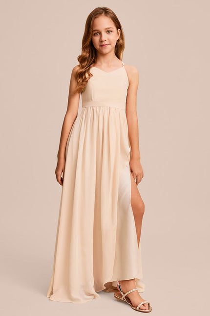 Robe Pastel Verte Col V Longueur Maxi