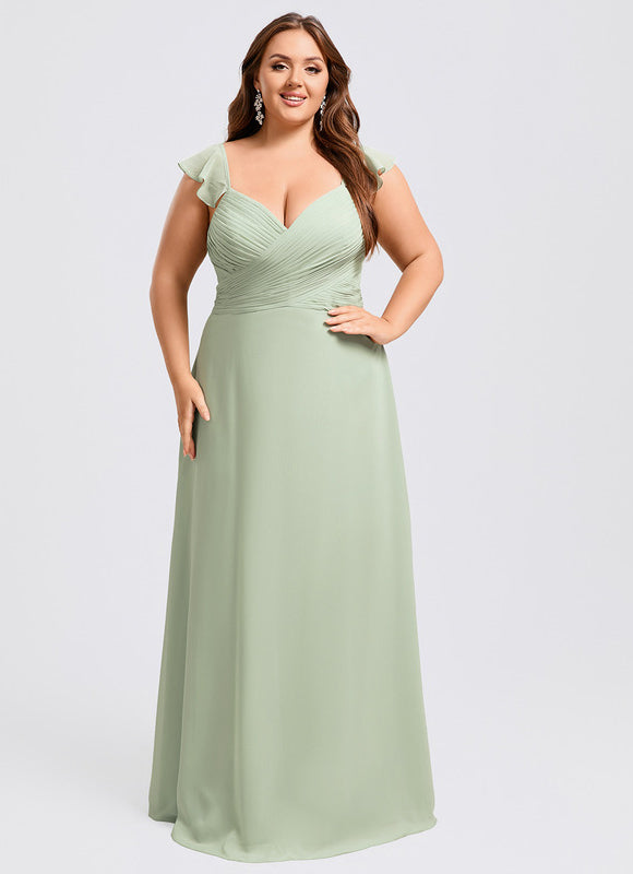 Robe Pastel Rose Demoiselle D'Honneur Élégante - gallery 7