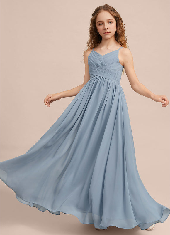 Robe Pastel Verte Col V Longueur Maxi - gallery 6