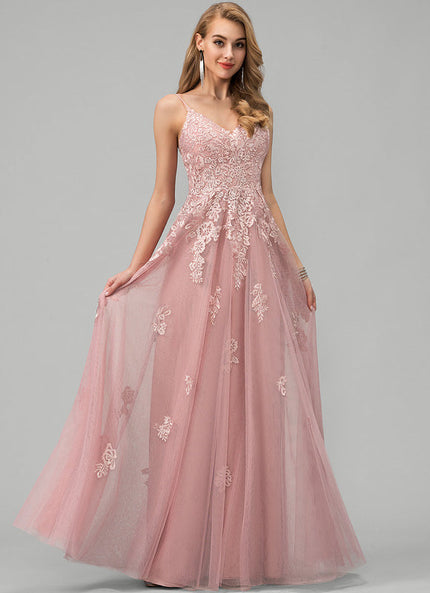Robe Pastel Rose Longue À Paillettes