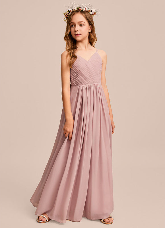 Robe Pastel Verte Col V Longueur Maxi