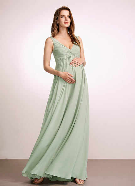 Robe Pastel Rose Demoiselle D'Honneur Volants