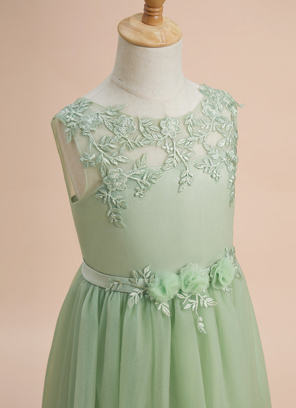 Robe Longue Vert Pastel - gallery 4
