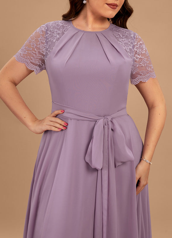 Robe Pastel Rose Demoiselle D'Honneur Élégante - gallery 9