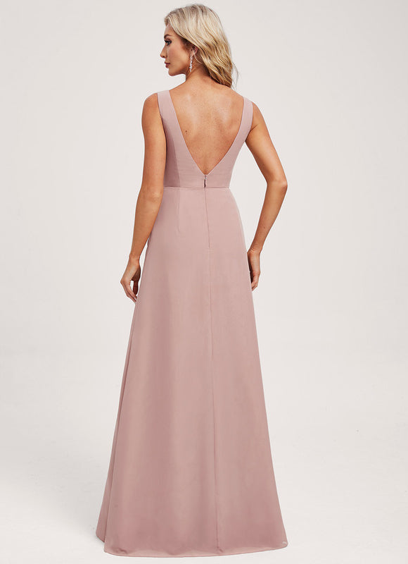 Robe Pastel Demoiselle D'Honneur Bleu Clair - gallery 4