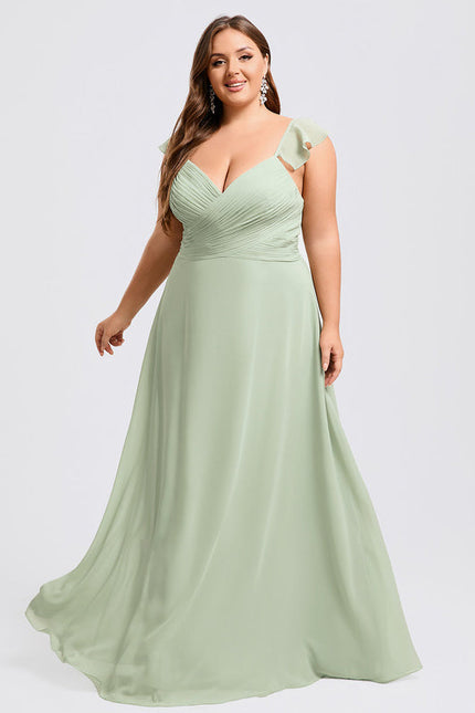 Robe Pastel Rose Demoiselle D'Honneur Élégante - gallery 8