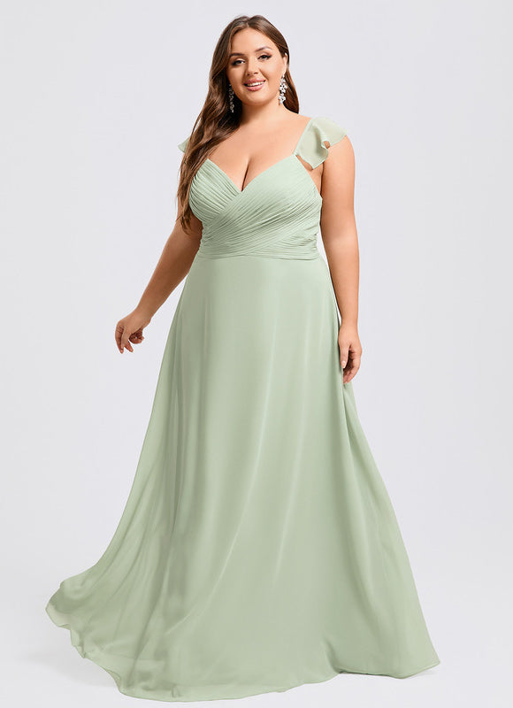 Robe Pastel Rose Demoiselle D'Honneur Élégante - gallery 8