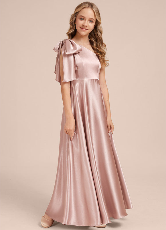 Robe Pastel Rose Avec Nœud Chic - gallery 1