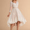 Robe Pastel Mariage Rose Poudré Dentelle
