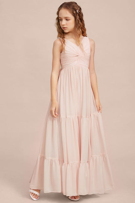 Robe Pastel Verte Col V Longueur Maxi - gallery 5