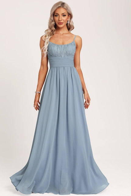 Robe Pastel Rose Demoiselle D'Honneur Élégante - gallery 5
