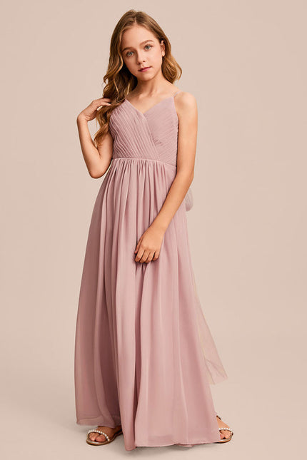Robe Pastel Verte Col V Longueur Maxi - gallery 4