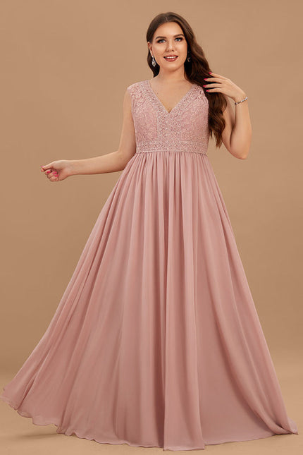 Robe Pastel Rose Demoiselle D'Honneur Élégante - gallery 6