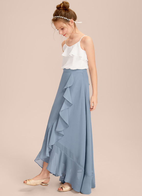 Robe Pastel Demoiselle D'Honneur Bleu Clair - gallery 5
