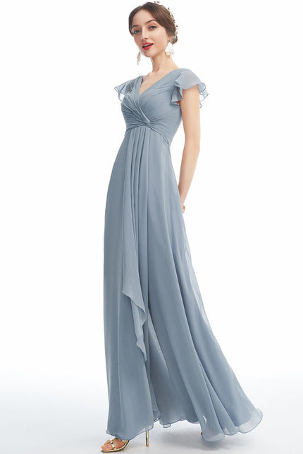 Robe Pastel Rose Demoiselle D'Honneur Élégante - gallery 3