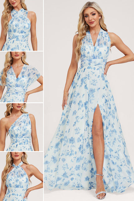 Robe Pastel Rose Trapèze Décolleté Col V