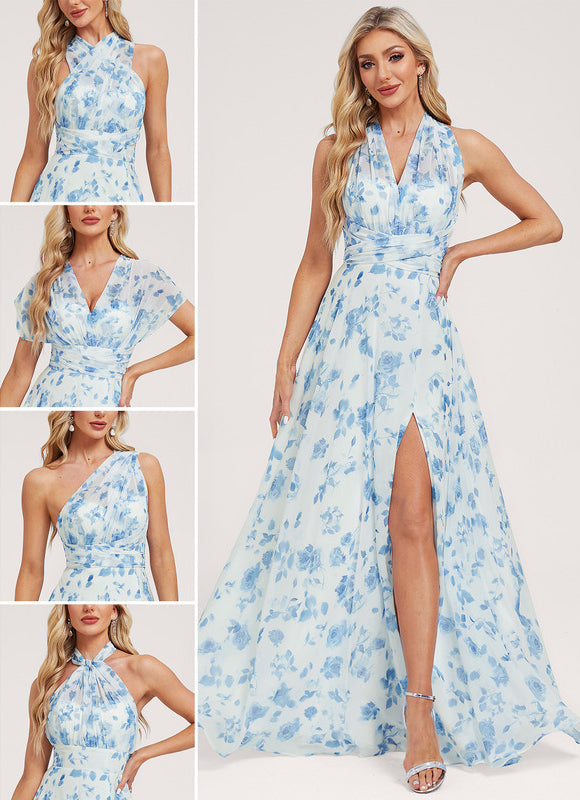 Robe Pastel Rose Trapèze Décolleté Col V
