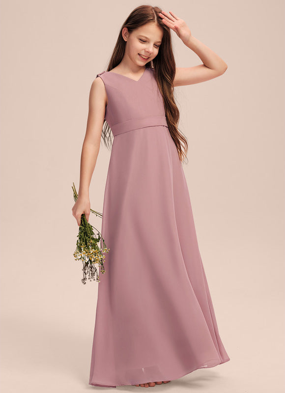 Robe Pastel Verte Col V Longueur Maxi - gallery 2