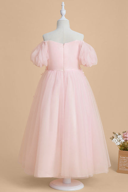 Robe Pastel Rose Décolleté Épaule Dénudée - gallery 3