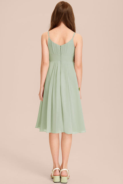 Robe Pastel Verte Demoiselle D'Honneur Junior - gallery 5