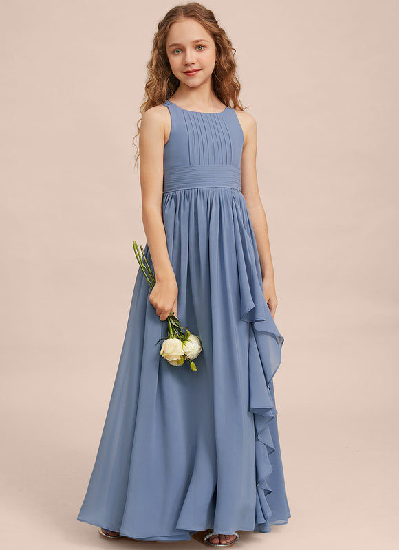 Robe Pastel Demoiselle D'Honneur Bleu Clair - gallery 5