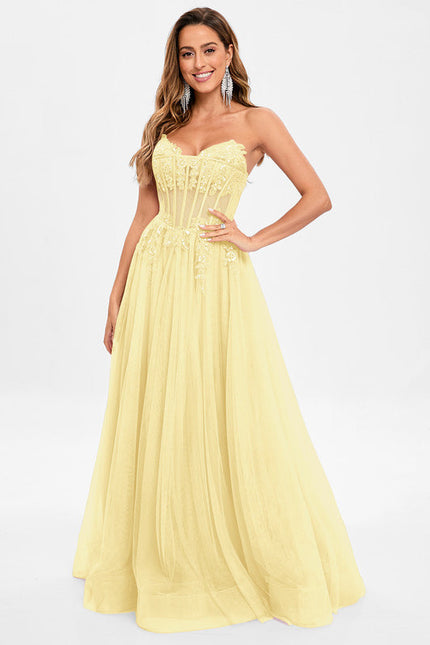 Robe Pastel Rose Col V Tulle Paillettes - gallery 7