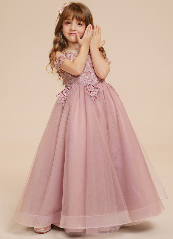 Robe Pastel Rose Fille Mariage Élégante - gallery 3