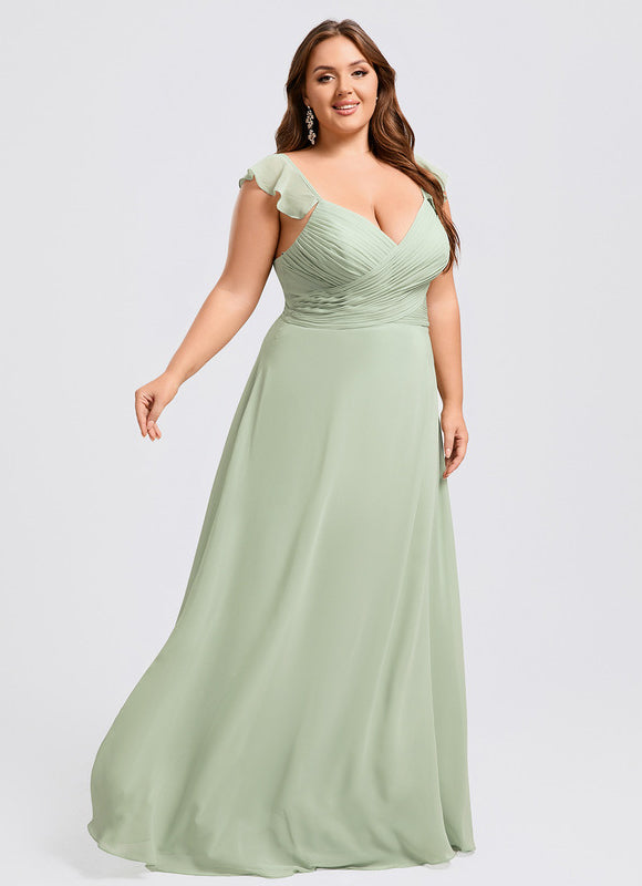 Robe Pastel Rose Demoiselle D'Honneur Élégante - gallery 9