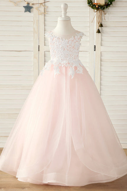 Robe Pastel Rose Princesse Tulle Mariage