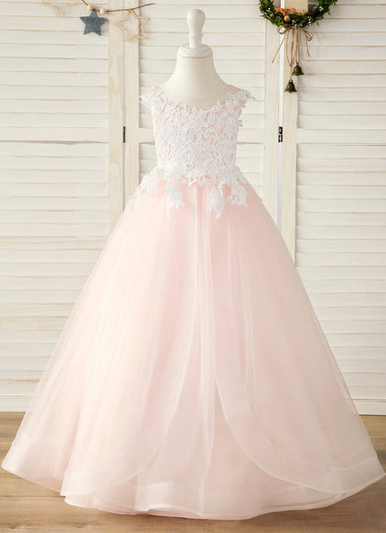 Robe Pastel Rose Princesse Tulle Mariage