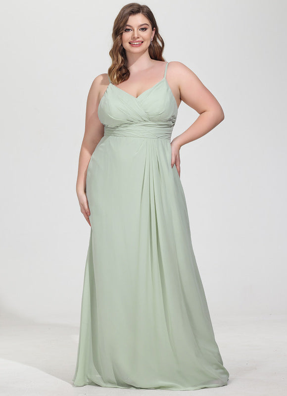 Robe Pastel Vert Sauge Demoiselle D'Honneur Élégante - gallery 6
