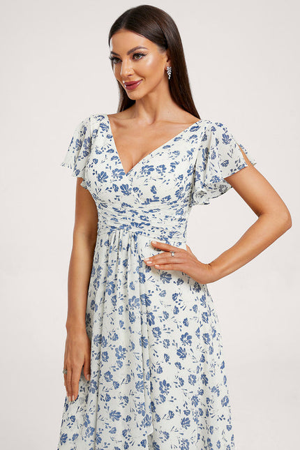 Robe Pastel Rose Demoiselle D'Honneur Élégante - gallery 1