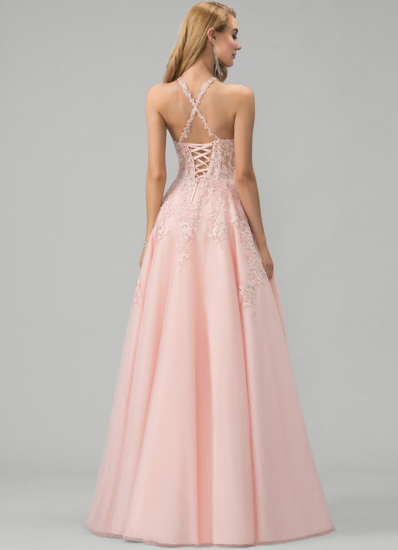Robe Pastel Demoiselle D'Honneur Rose Pâle - gallery 1
