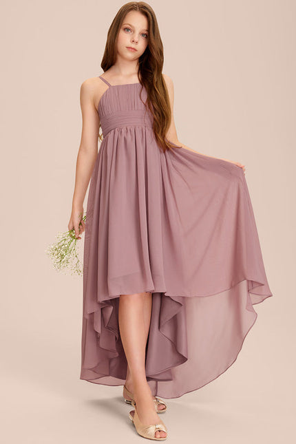 Robe Pastel Vert Mousseline Demoiselle D'Honneur - gallery 2