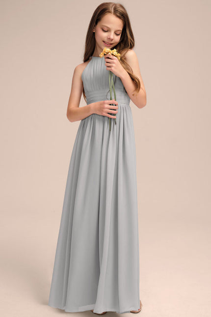 Robe Pastel Rose Demoiselle D'Honneur Trapèze - gallery 2