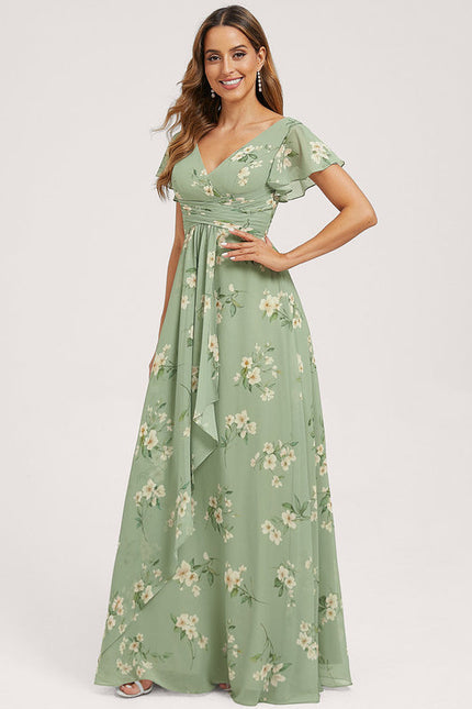 Robe Pastel Rose Demoiselle D'Honneur Élégante - gallery 2