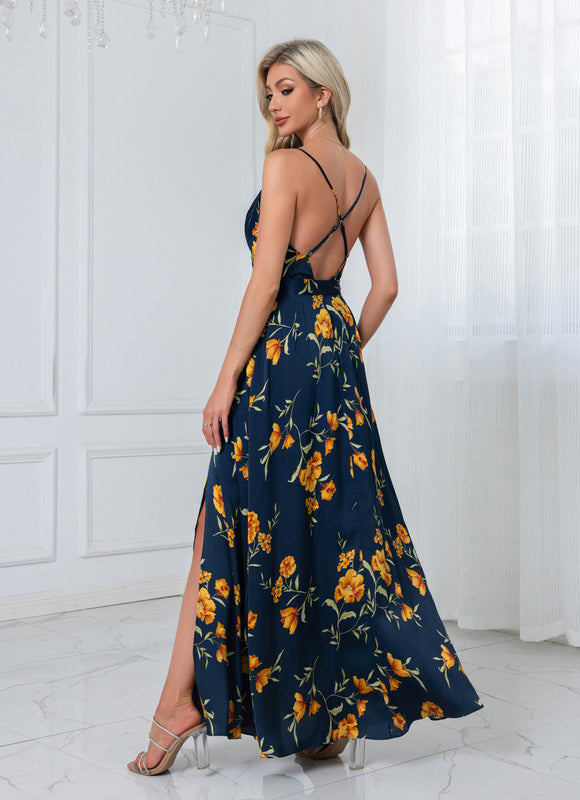 Robe Pastel Florale Rose Satinée - gallery 9