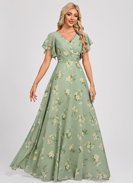 Robe Pastel Rose Demoiselle D'Honneur Élégante