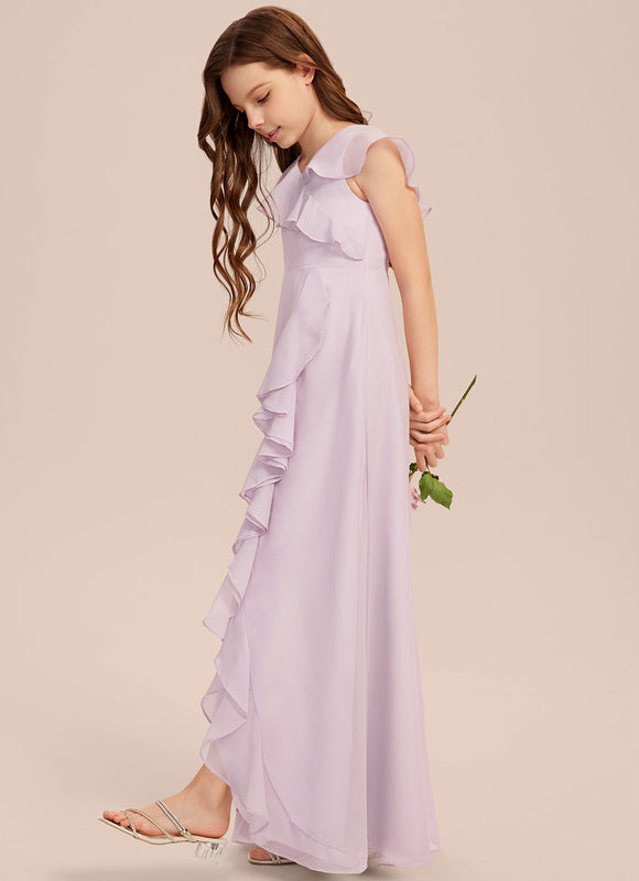 Robe Pastel Demoiselle D'Honneur Bleu Clair - gallery 2