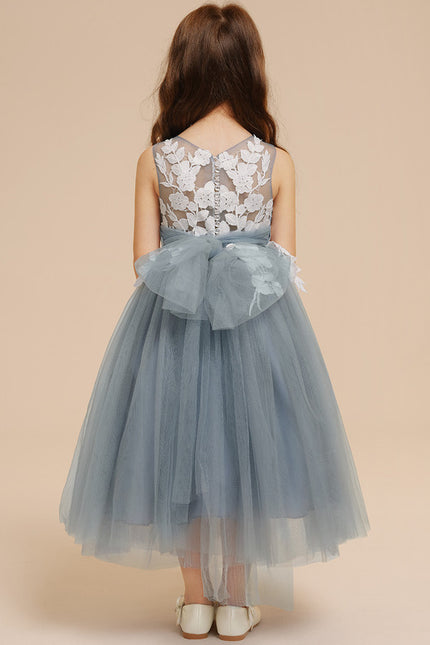 Robe Pastel Demoiselle D'Honneur Bleu Canard - gallery 5