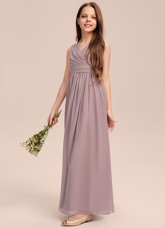 Robe Pastel Demoiselle D'Honneur Mauve - gallery 1