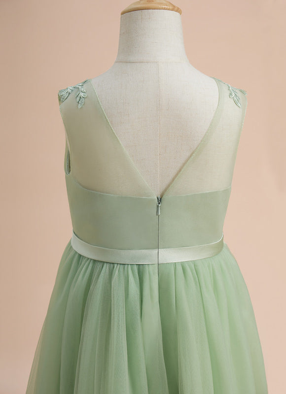 Robe Longue Vert Pastel - gallery 5