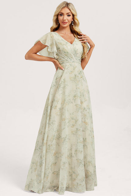 Robe Pastel Rose Demoiselle D'Honneur Élégante - gallery 2