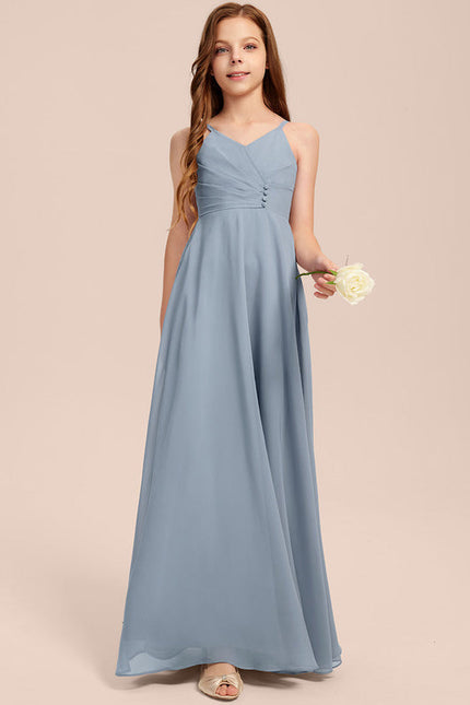 Robe Pastel Verte Col V Longueur Maxi - gallery 2