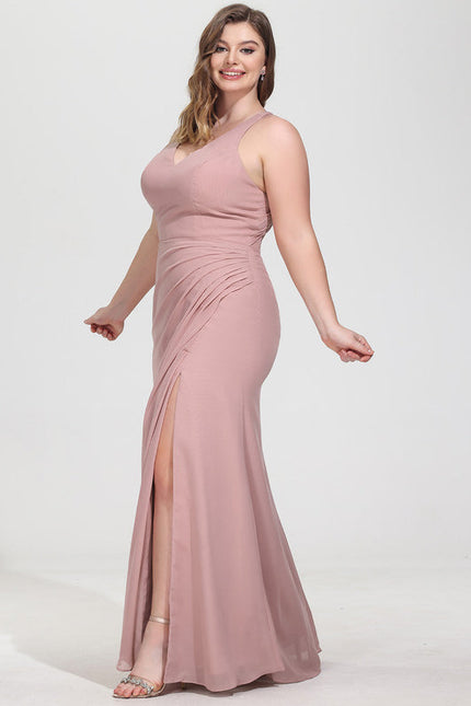 Robe Pastel Rose Demoiselle D'Honneur Élégante - gallery 9