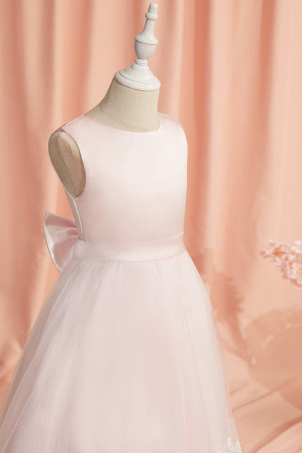 Robe Pastel Rose Dentelle Demoiselle D'Honneur - gallery 3