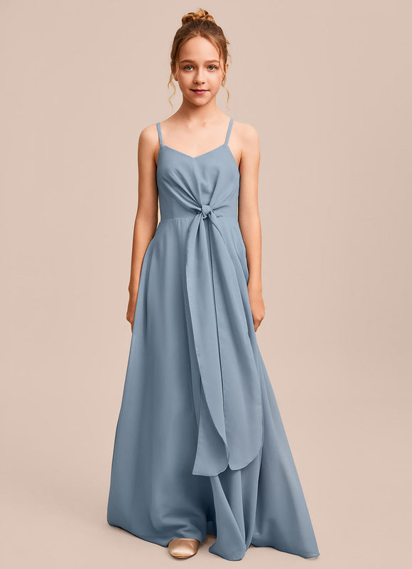 Robe Pastel Verte Col V Longueur Maxi - gallery 5